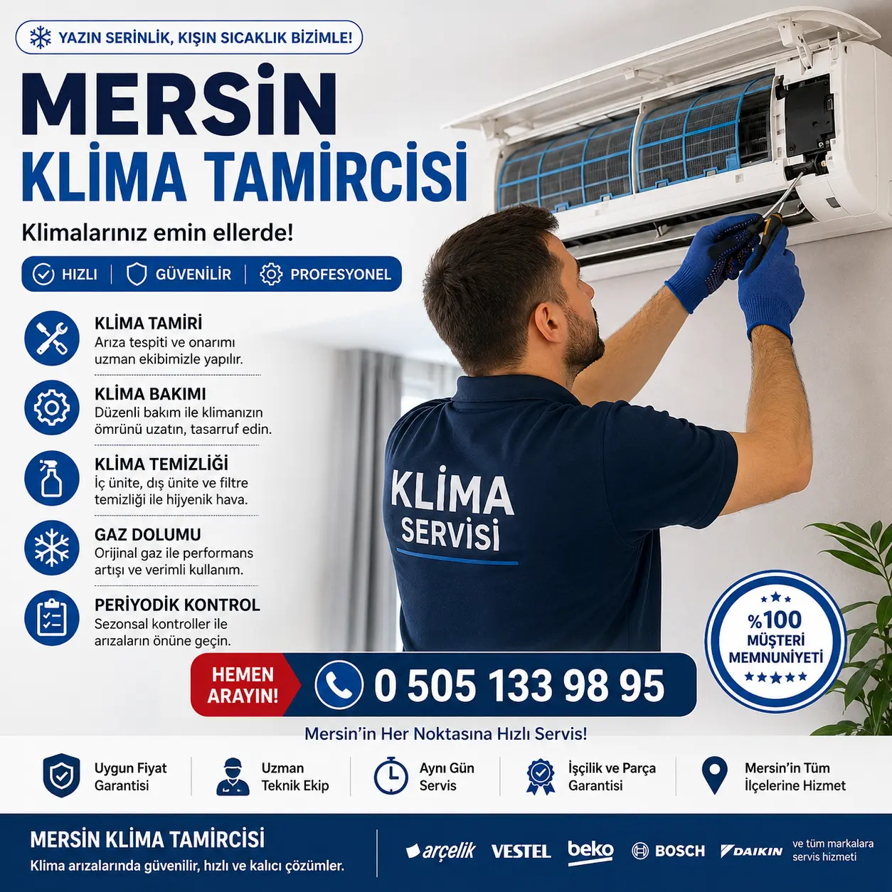 Mersin Klima Tamircisi - Profesyonel Klima Servisi
